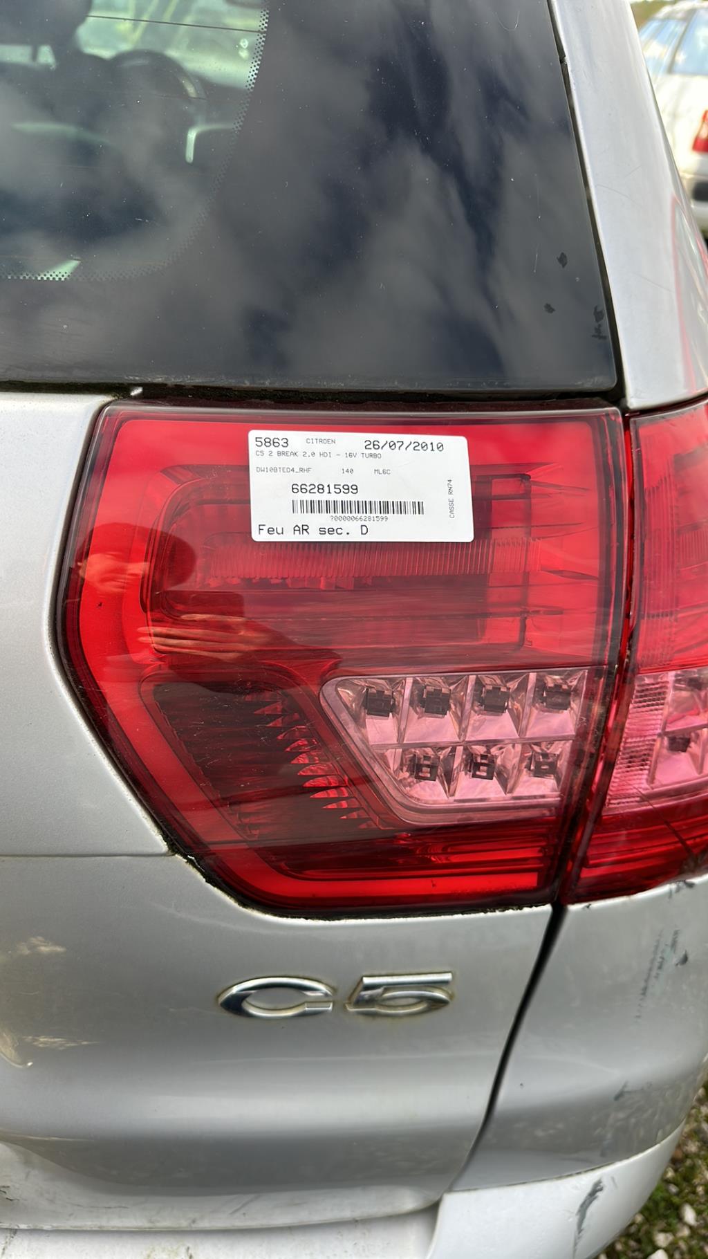 Feu arriere secondaire droit (feux) CITROEN C5 2 BREAK Diesel - 1