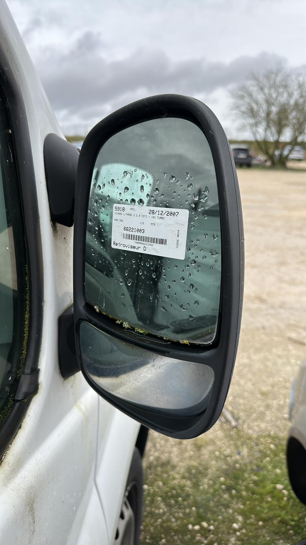 Retroviseur droit OPEL VIVARO 1 PHASE 2  - 1