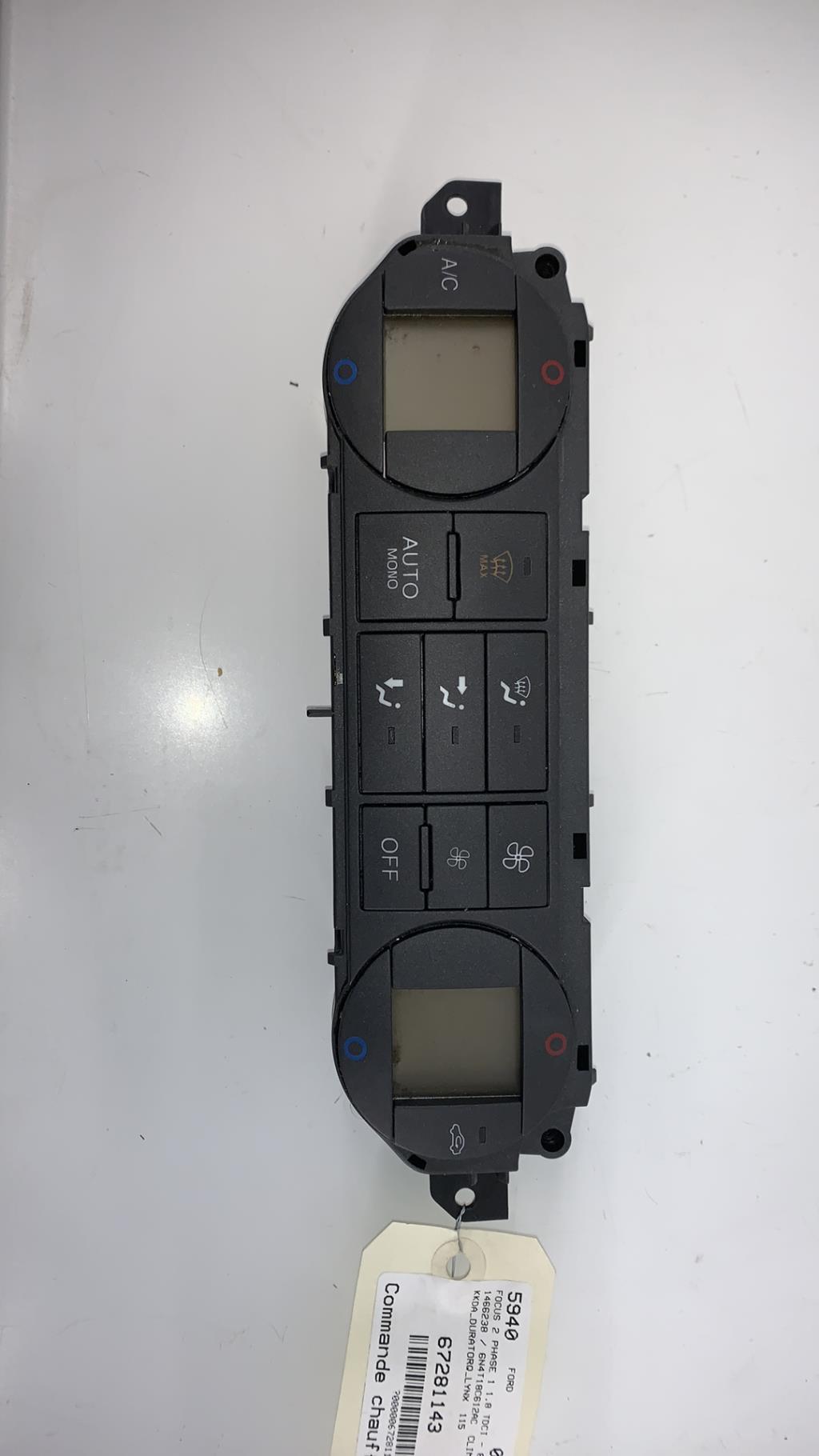 Commande chauffage FORD FOCUS 2 PHASE 1 Diesel - 1