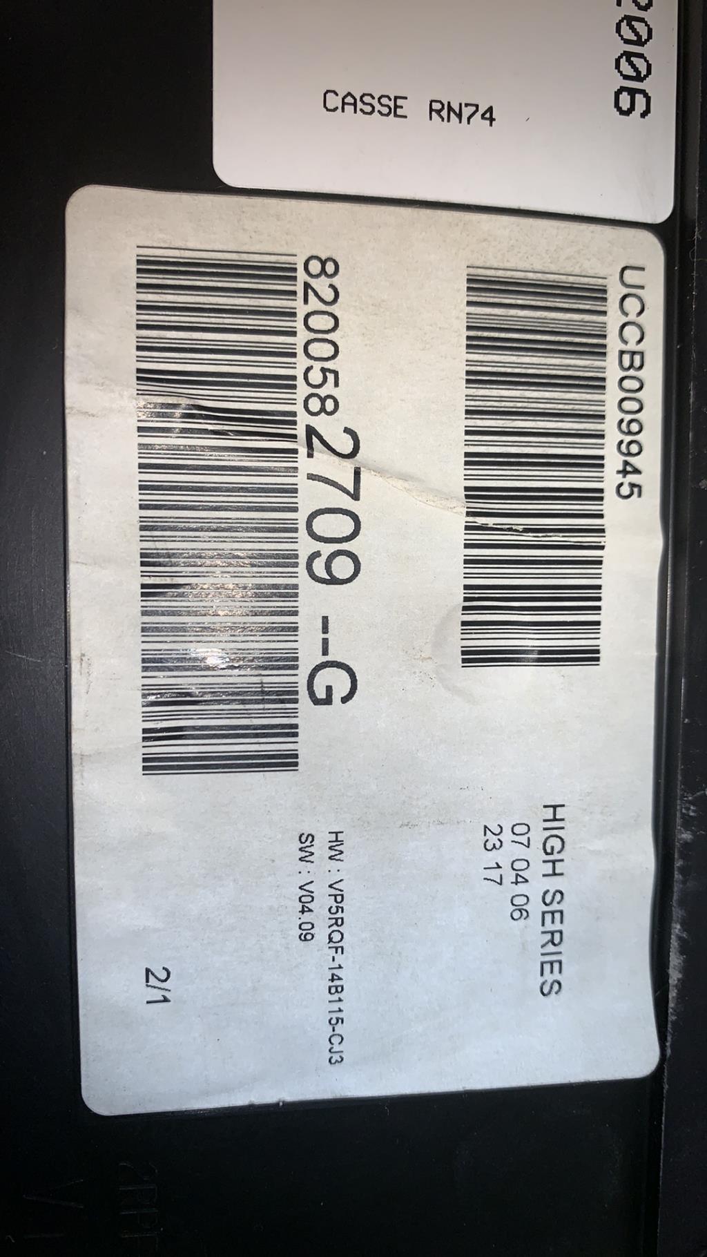 Compteur RENAULT CLIO 3 PHASE 1 Diesel - 1