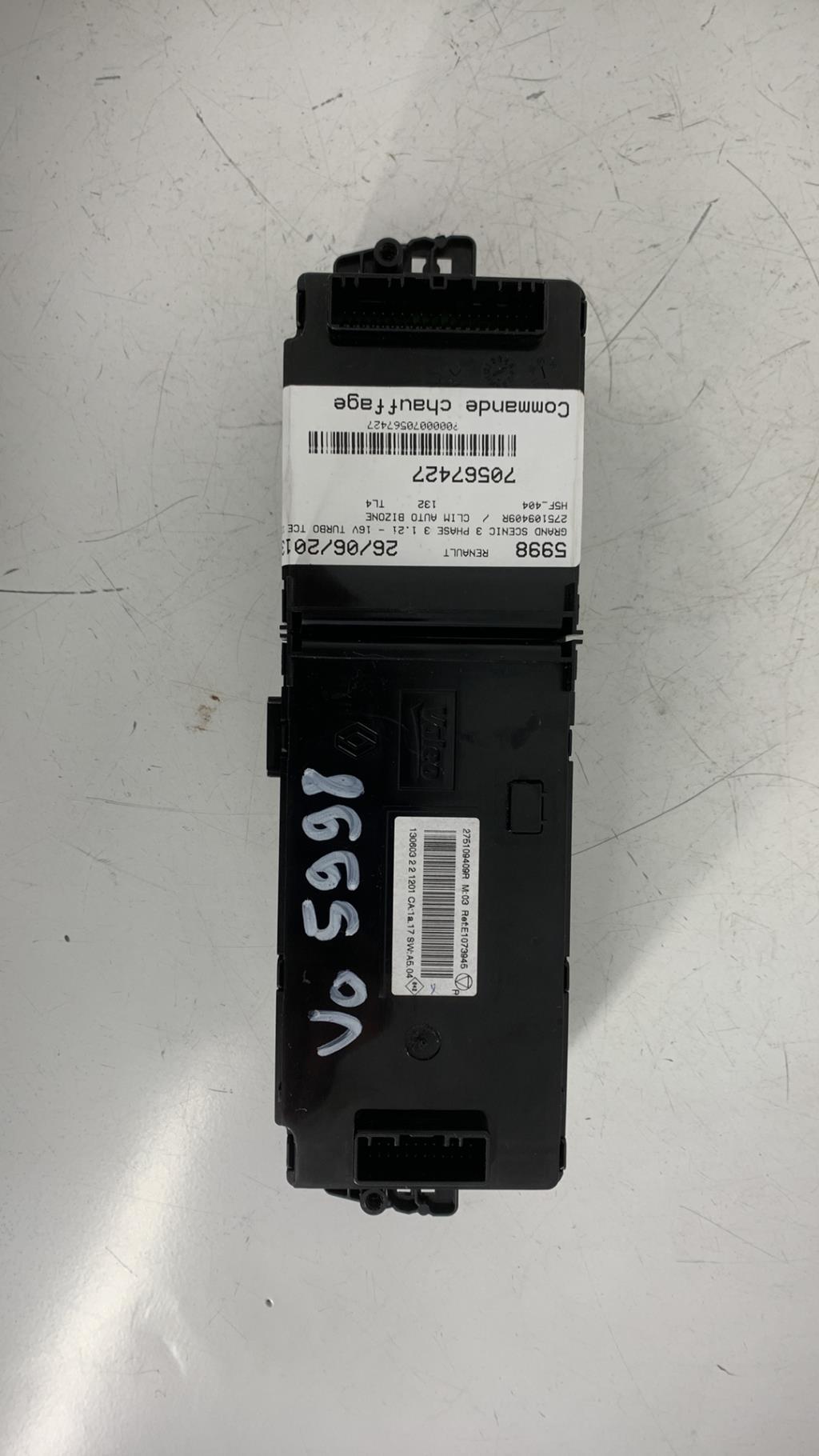 Commande chauffage RENAULT GRAND SCENIC 3 PHASE 3 Essence - 1