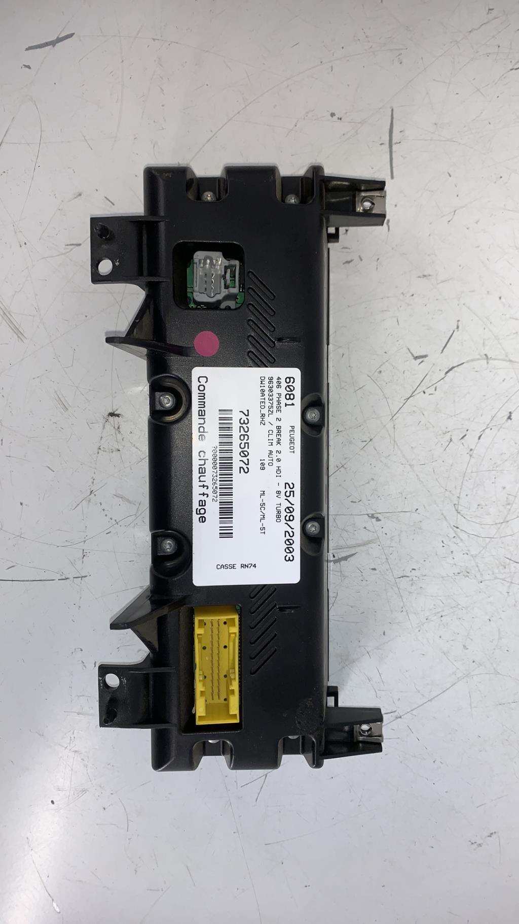 Commande chauffage PEUGEOT 406 PHASE 2 BREAK Diesel - 1