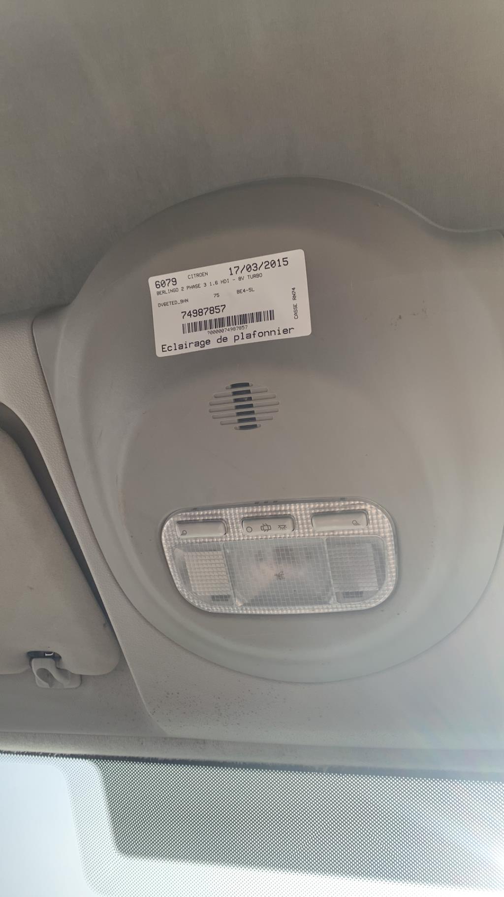Eclairage de plafonnier CITROEN BERLINGO 2 PHASE 3 Diesel - 1