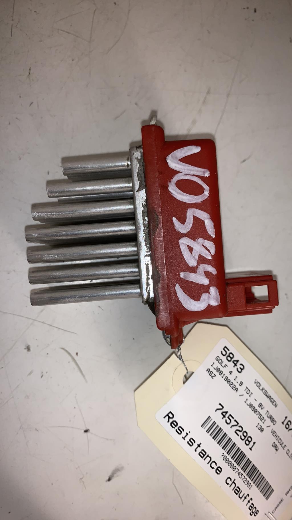 Resistance chauffage VOLKSWAGEN GOLF 4 Diesel - 1