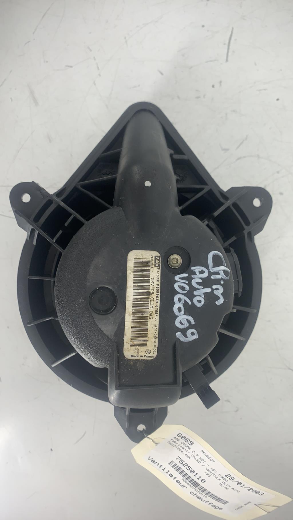 Ventilateur chauffage PEUGEOT 406 COUPE Diesel - 1