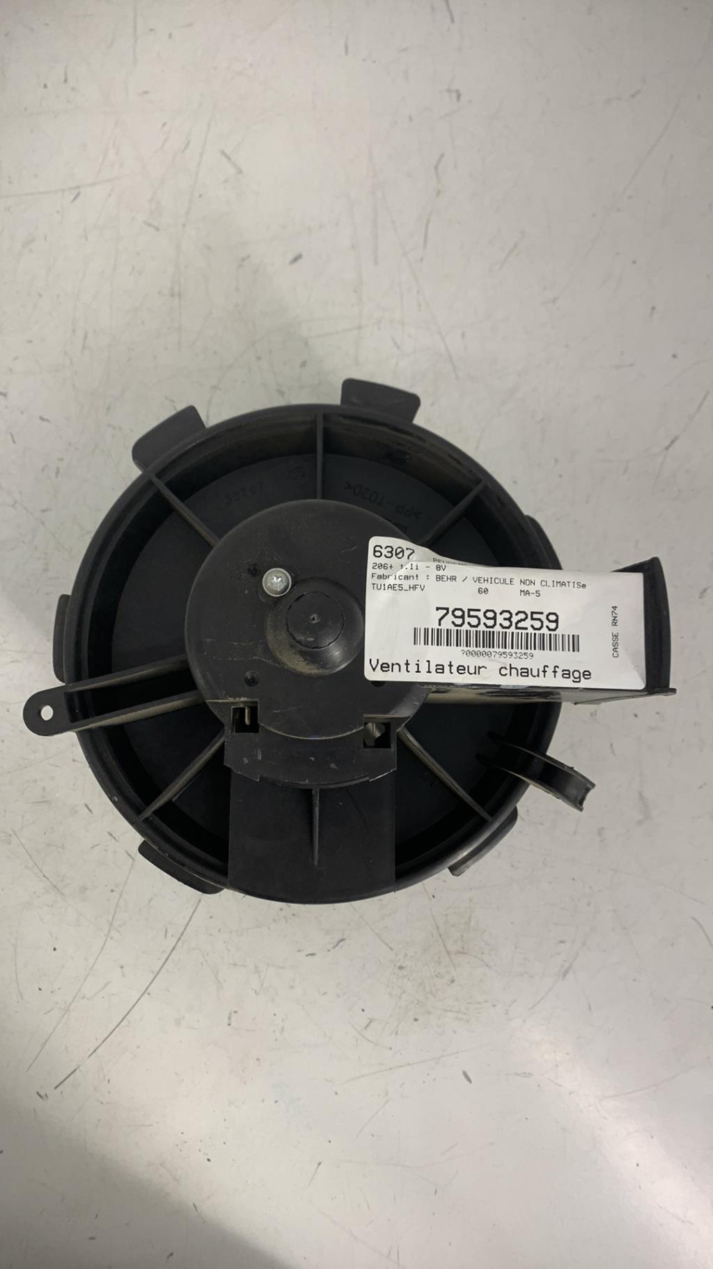 Ventilateur chauffage PEUGEOT 206+ Essence - 1