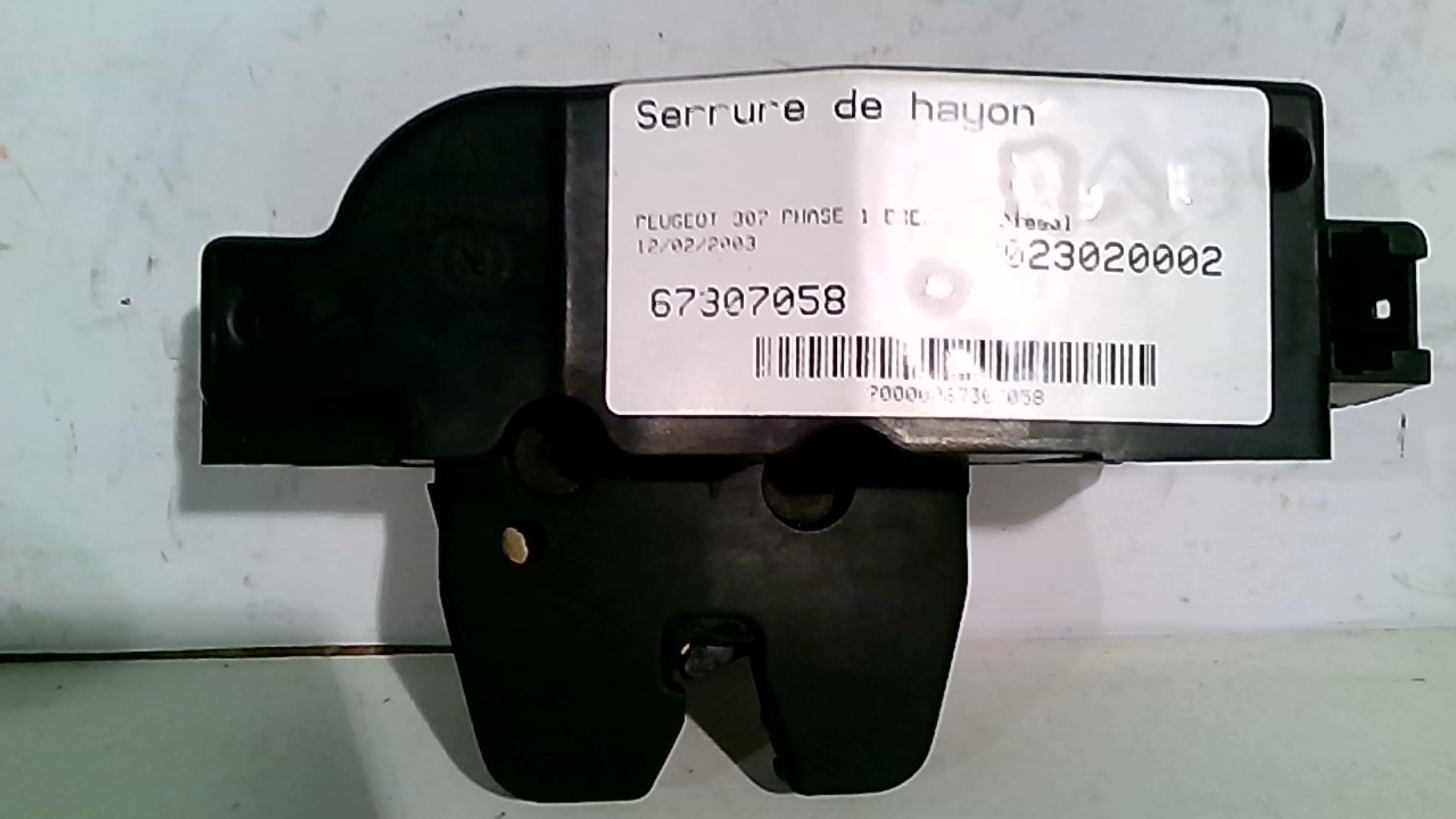 Serrure de hayon PEUGEOT 307 PHASE 1 BREAK Diesel - 1