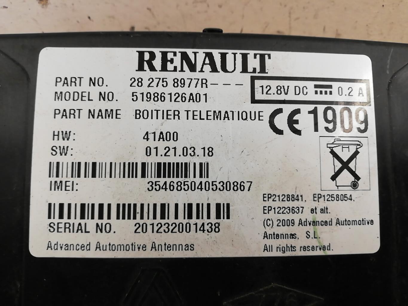 Module électronique RENAULT CLIO 4 PHASE 1 Diesel - 1