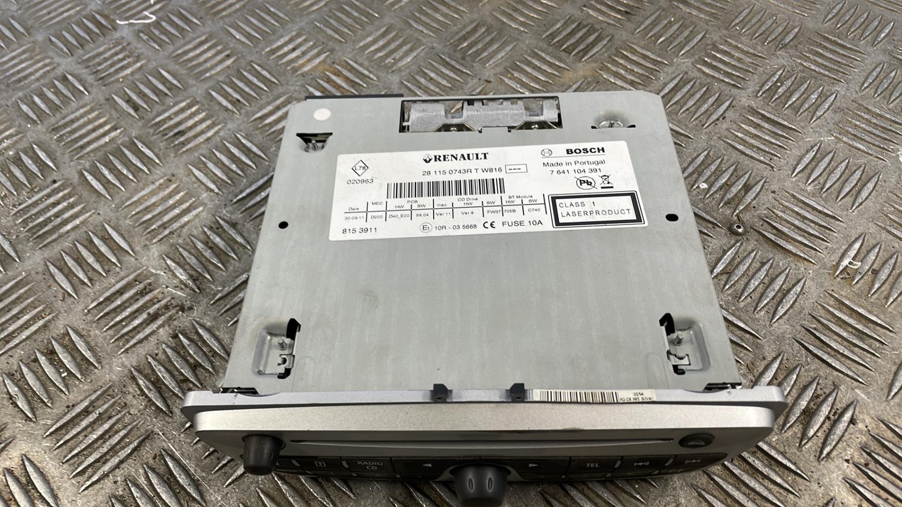 Autoradio originale RENAULT SCENIC 3 PHASE 1 Gasolina/Etanol - 1