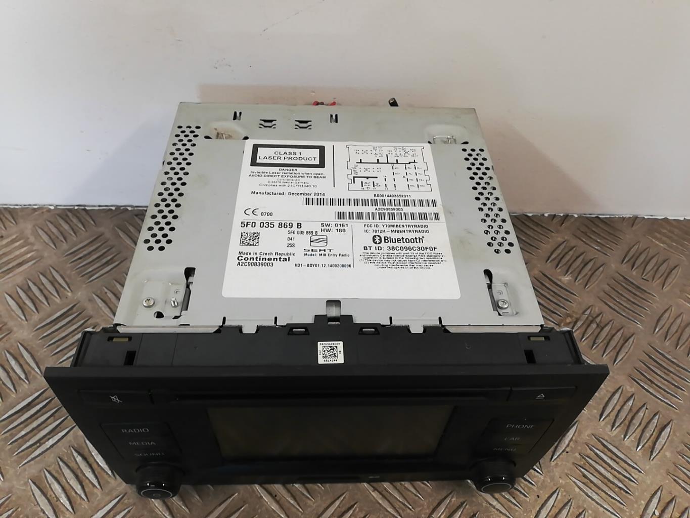 Autoradio originale SEAT LEON 3 PHASE 1 Gasolina - 1