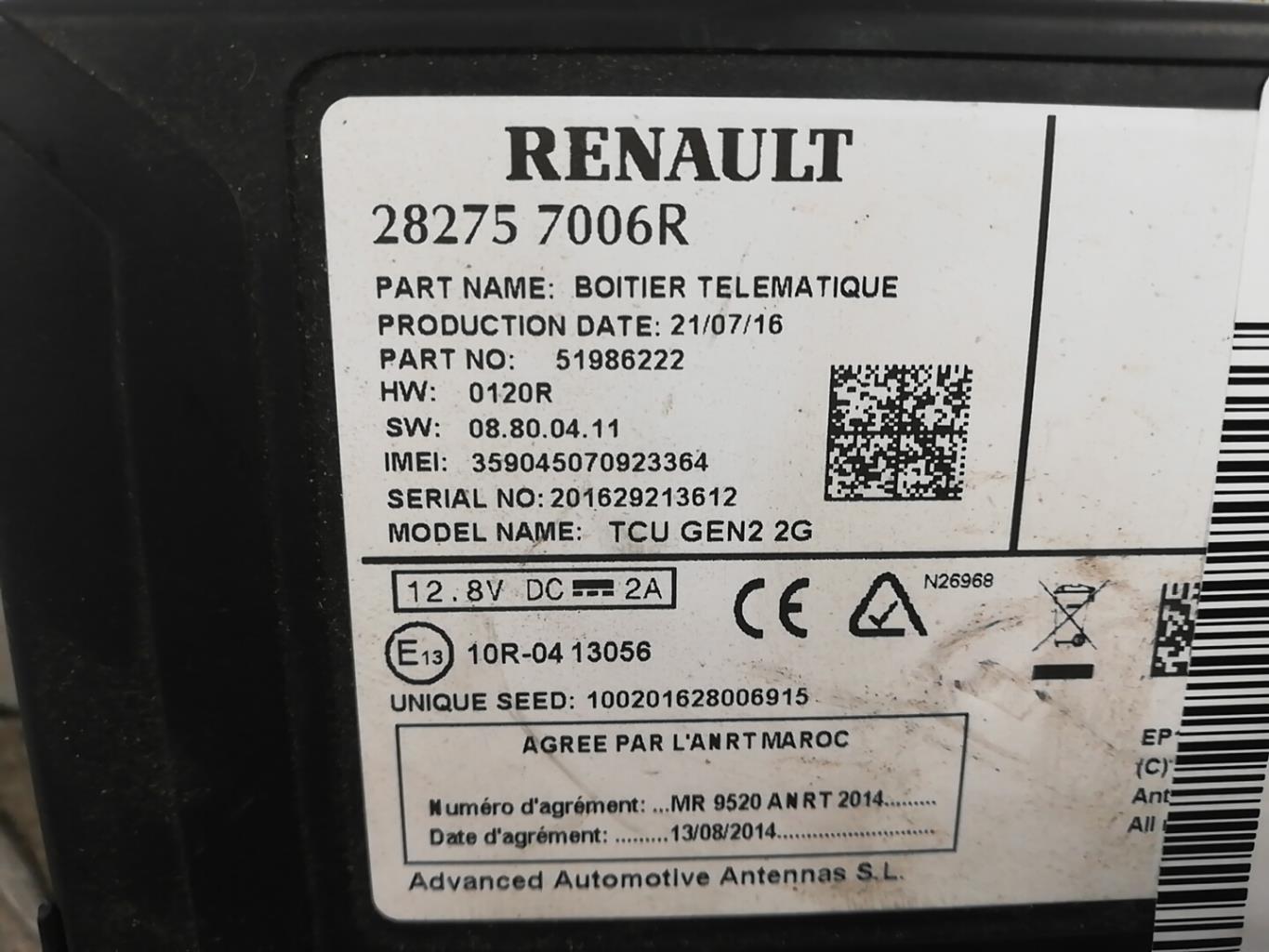 Module électronique RENAULT MEGANE 4 PHASE 1 Diesel - 1