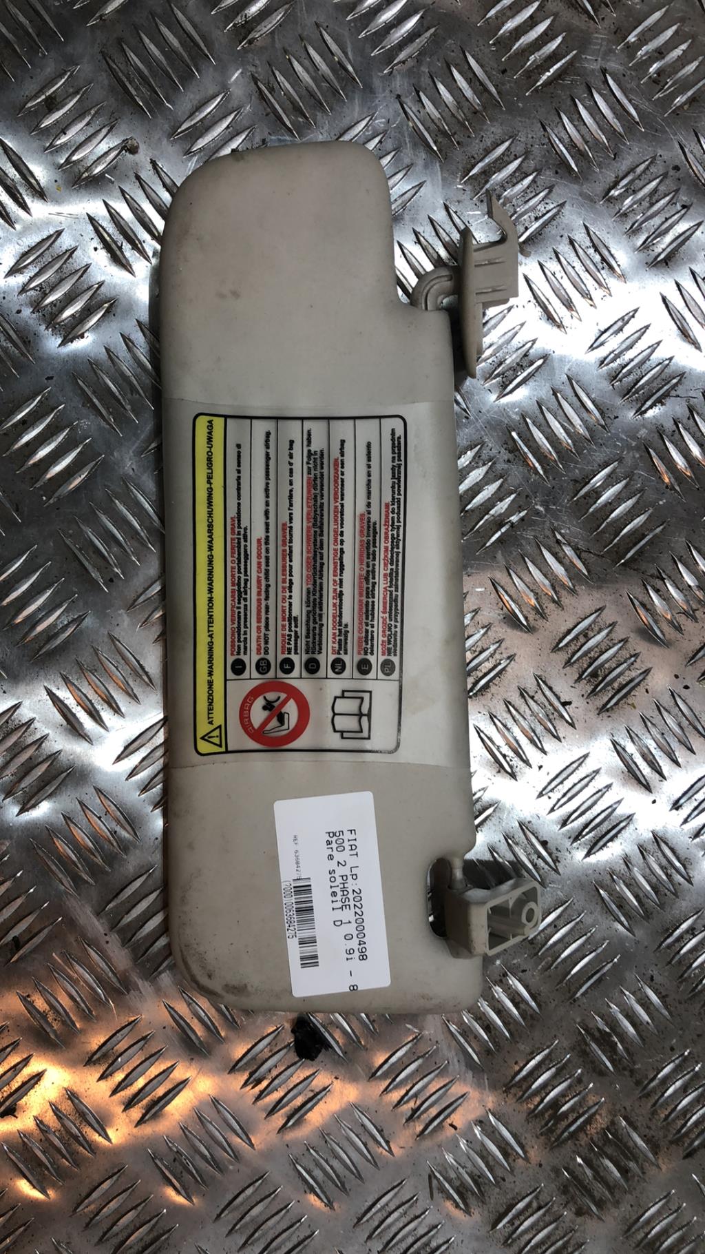 Visiera parasole destra FIAT 500 2 PHASE 1 Gasolina - 1