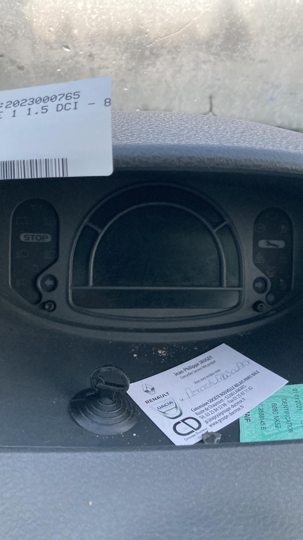 Compteur RENAULT MODUS PHASE 1 Diesel - 1