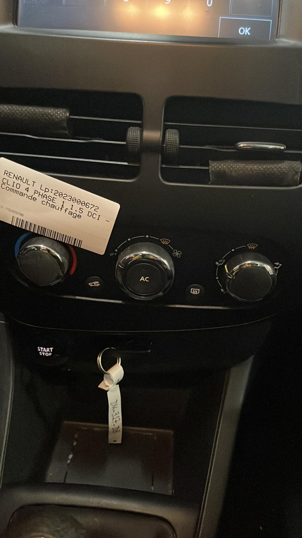 Commande chauffage RENAULT CLIO 4 PHASE 1 Diesel - 1