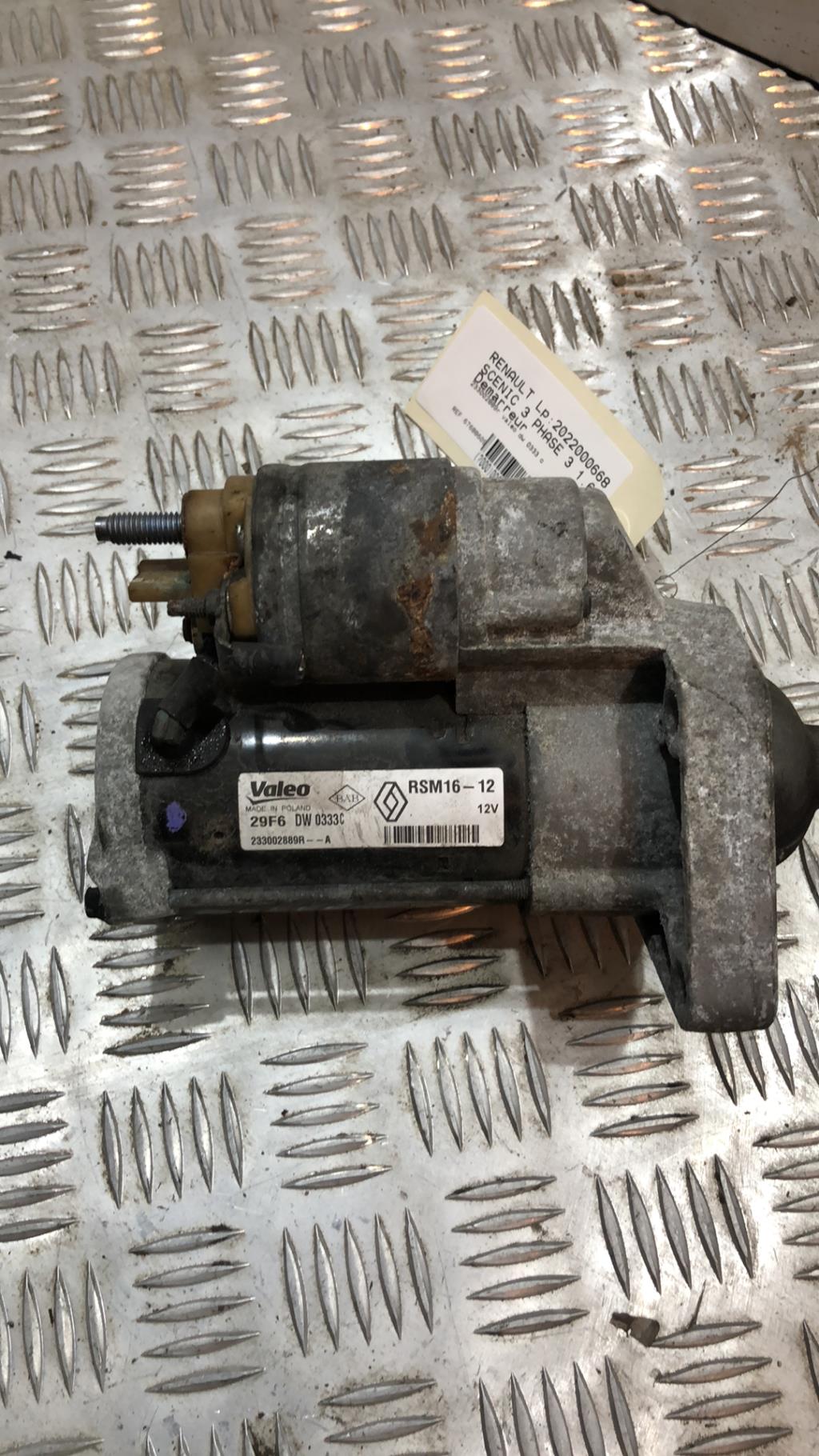 Demarreur RENAULT SCENIC 3 PHASE 3 Diesel - 1