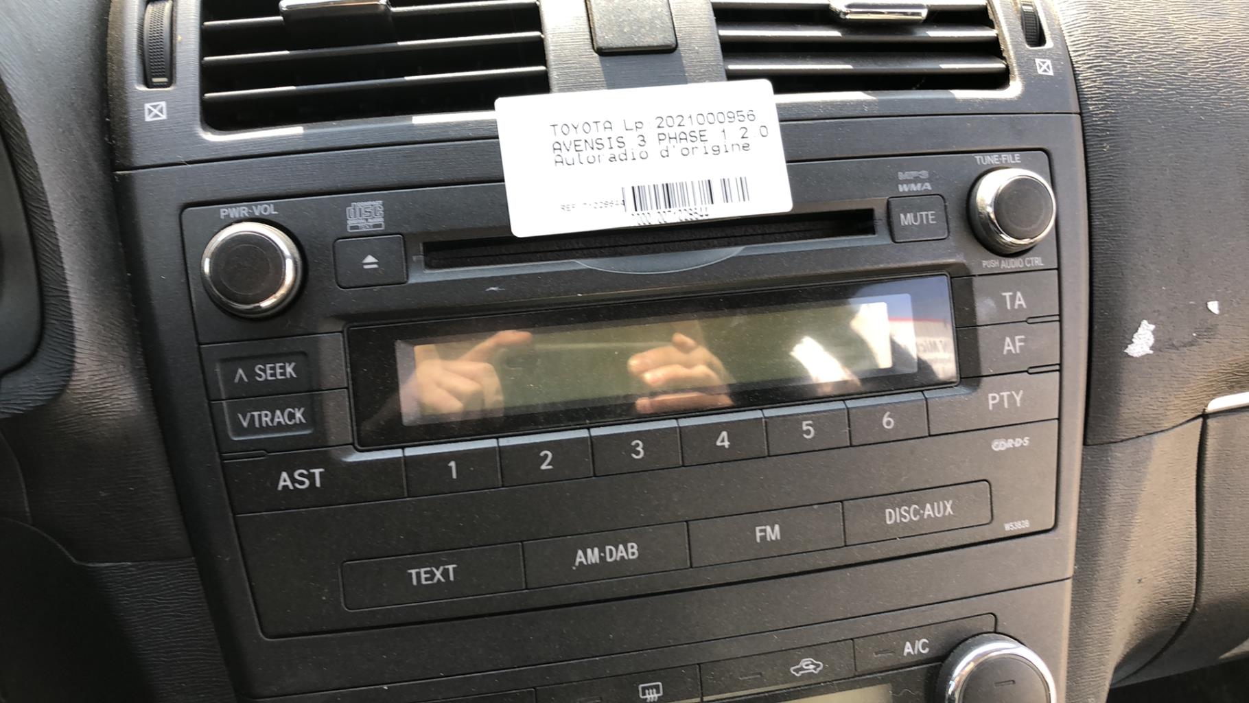 Autoradio originale TOYOTA AVENSIS 3 PHASE 1  - 1