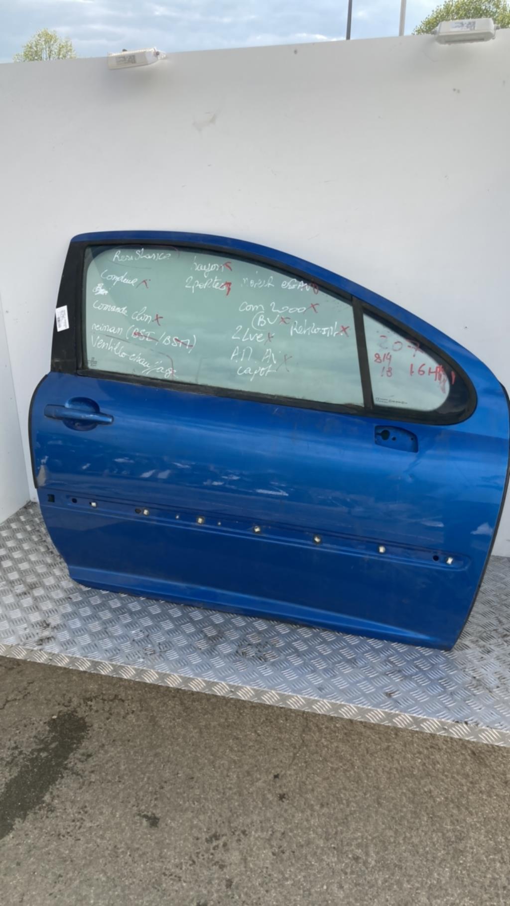 Portiera anteriore destra PEUGEOT 207 PHASE 1  - 1