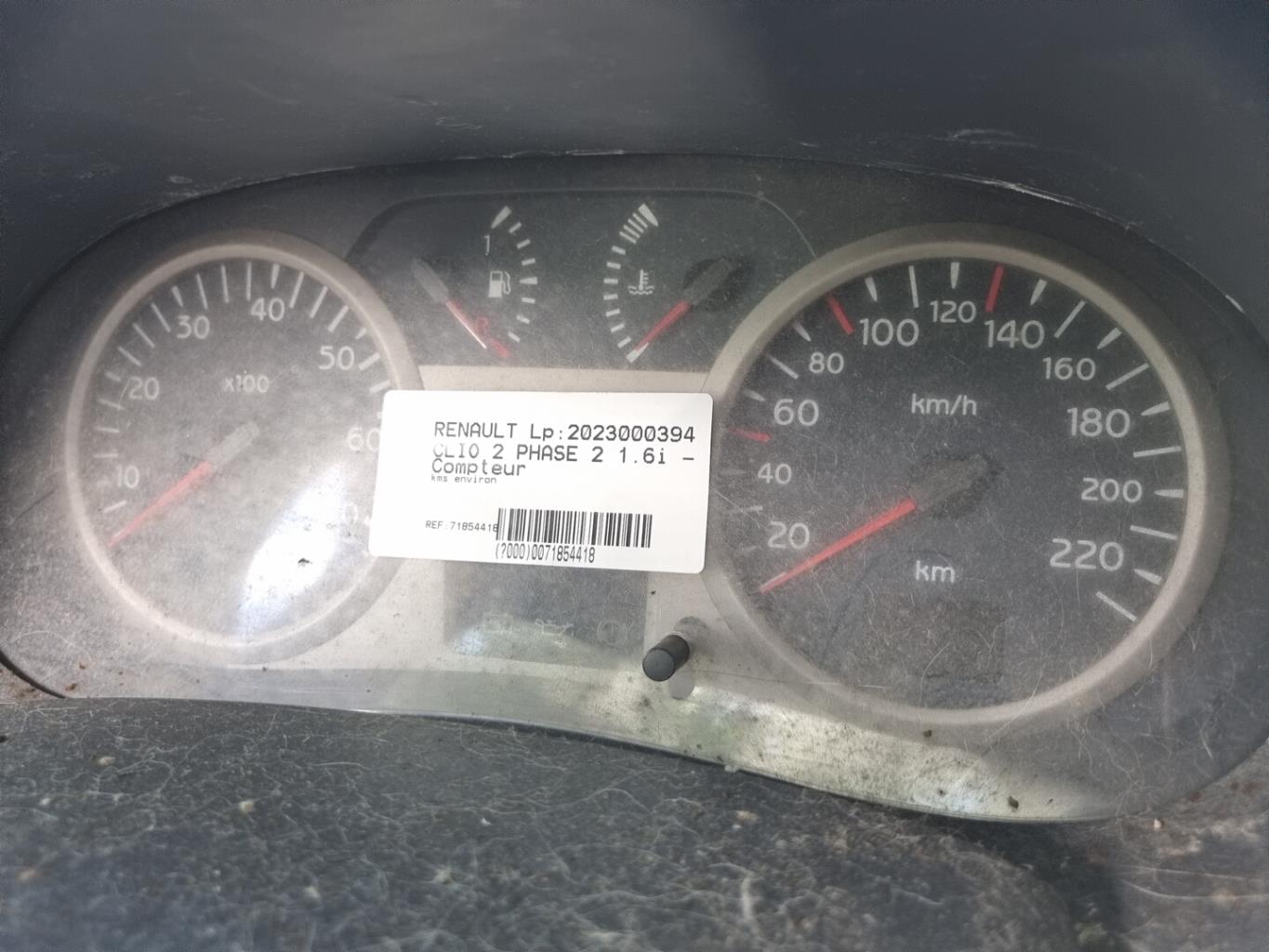 Compteur RENAULT CLIO 2 PHASE 2 Essence - 1
