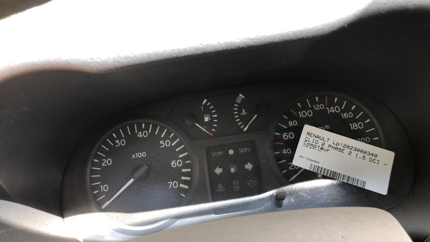Compteur RENAULT CLIO 2 PHASE 2 Diesel - 1