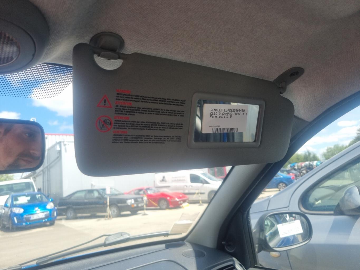 Visiera parasole destra RENAULT CLIO 2 CAMPUS PHASE 1  - 1