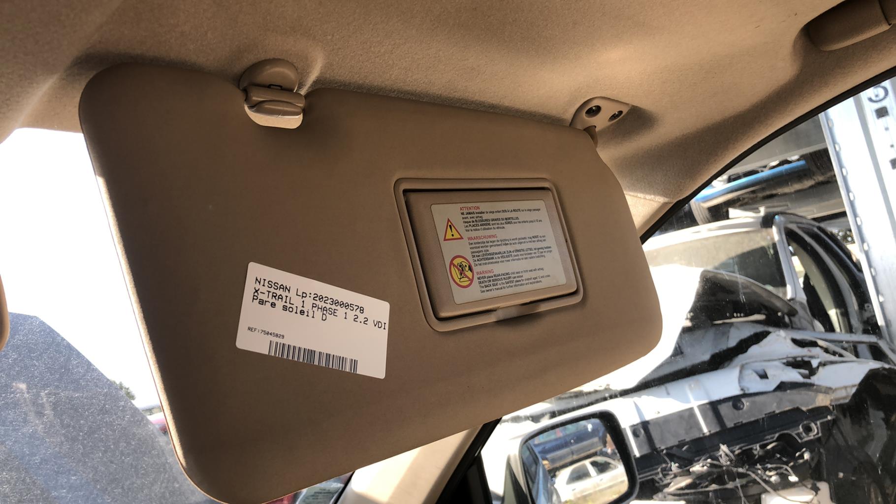 Visiera parasole destra NISSAN X-TRAIL 1 PHASE 1 Diésel - 1