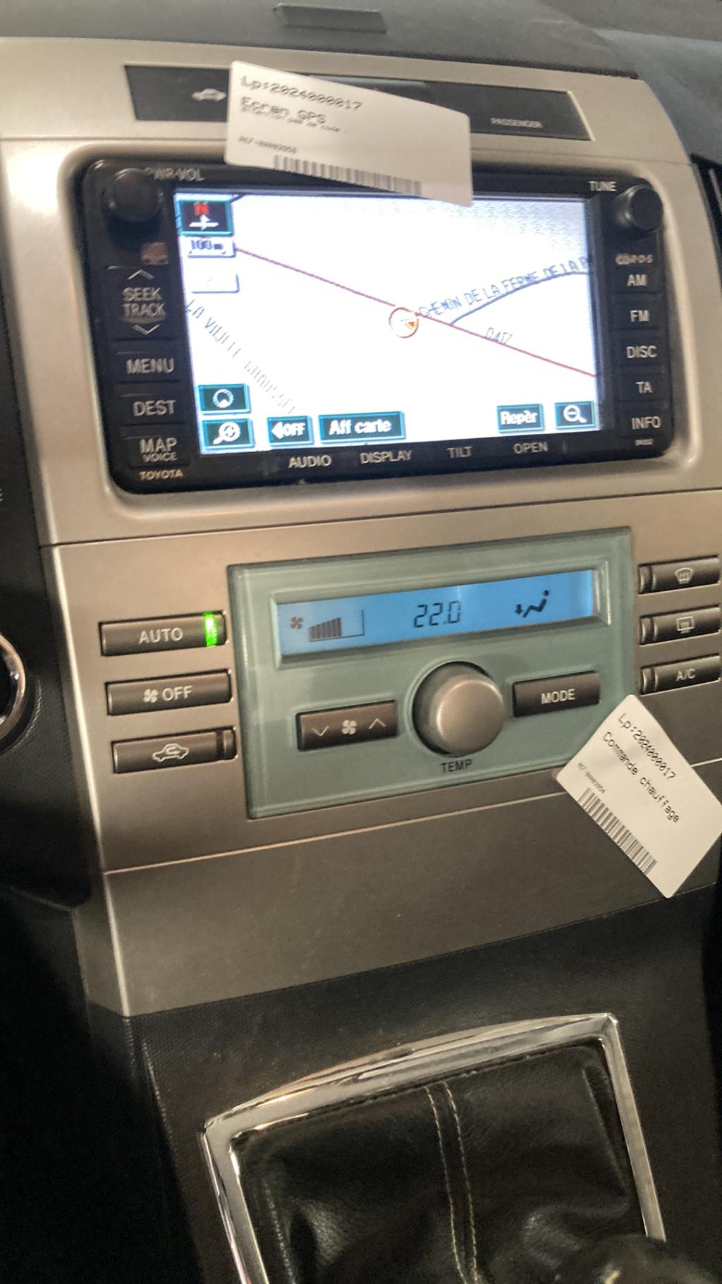 Commande chauffage TOYOTA COROLLA VERSO 2 PHASE 1  - 1