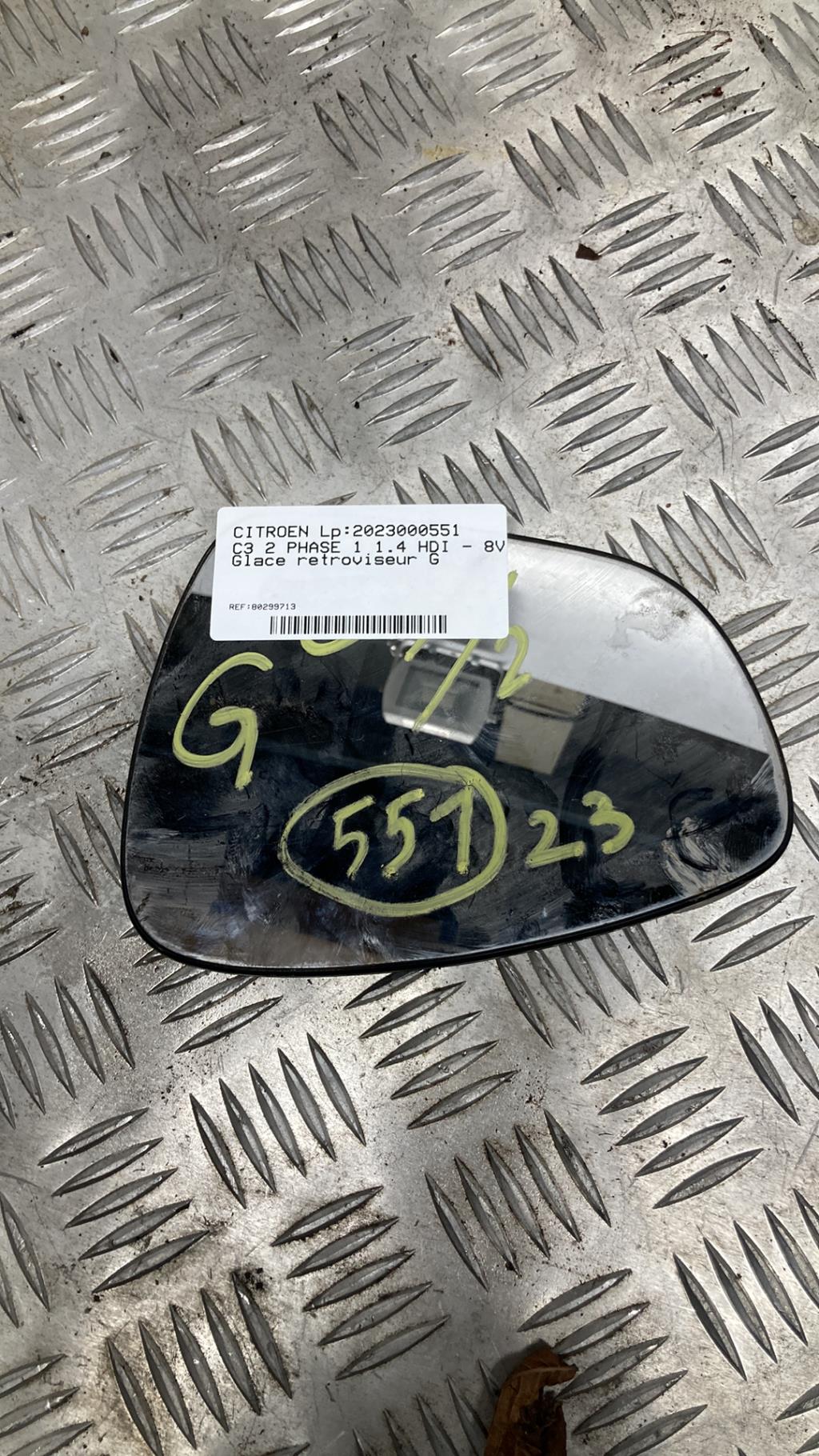 Vetro specchietto retrovisore sinistro CITROEN C3 2 PHASE 1 Diésel - 1