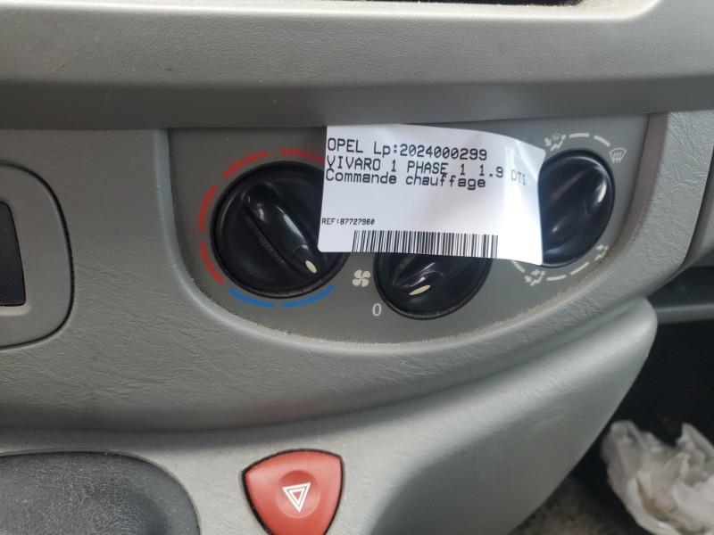 Commande chauffage OPEL VIVARO 1 PHASE 1 Diesel - 1