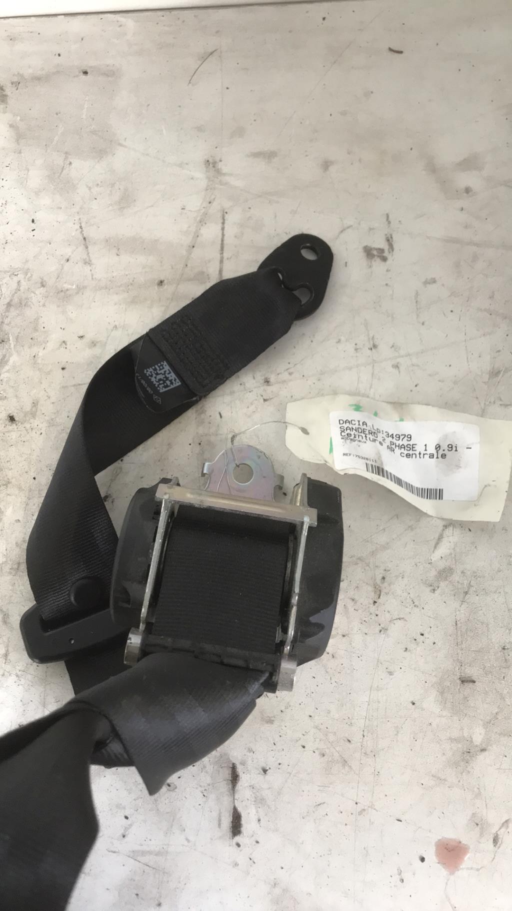 Ceinture arriere centrale DACIA SANDERO 2 PHASE 1 Essence - 1