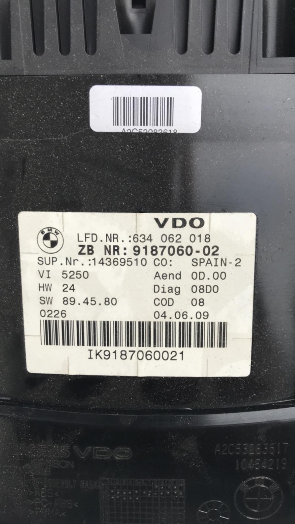 Compteur BMW SERIE 3 E92 COUPE PHASE 1 Diesel - 1