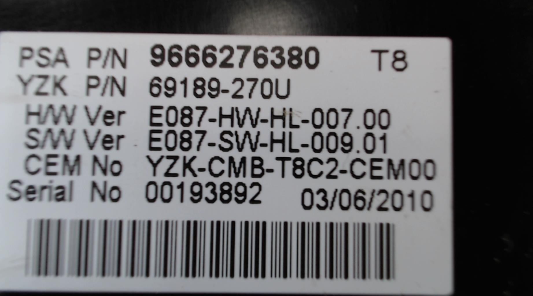 Compteur PEUGEOT 3008 1 PHASE 1 Diesel - 1