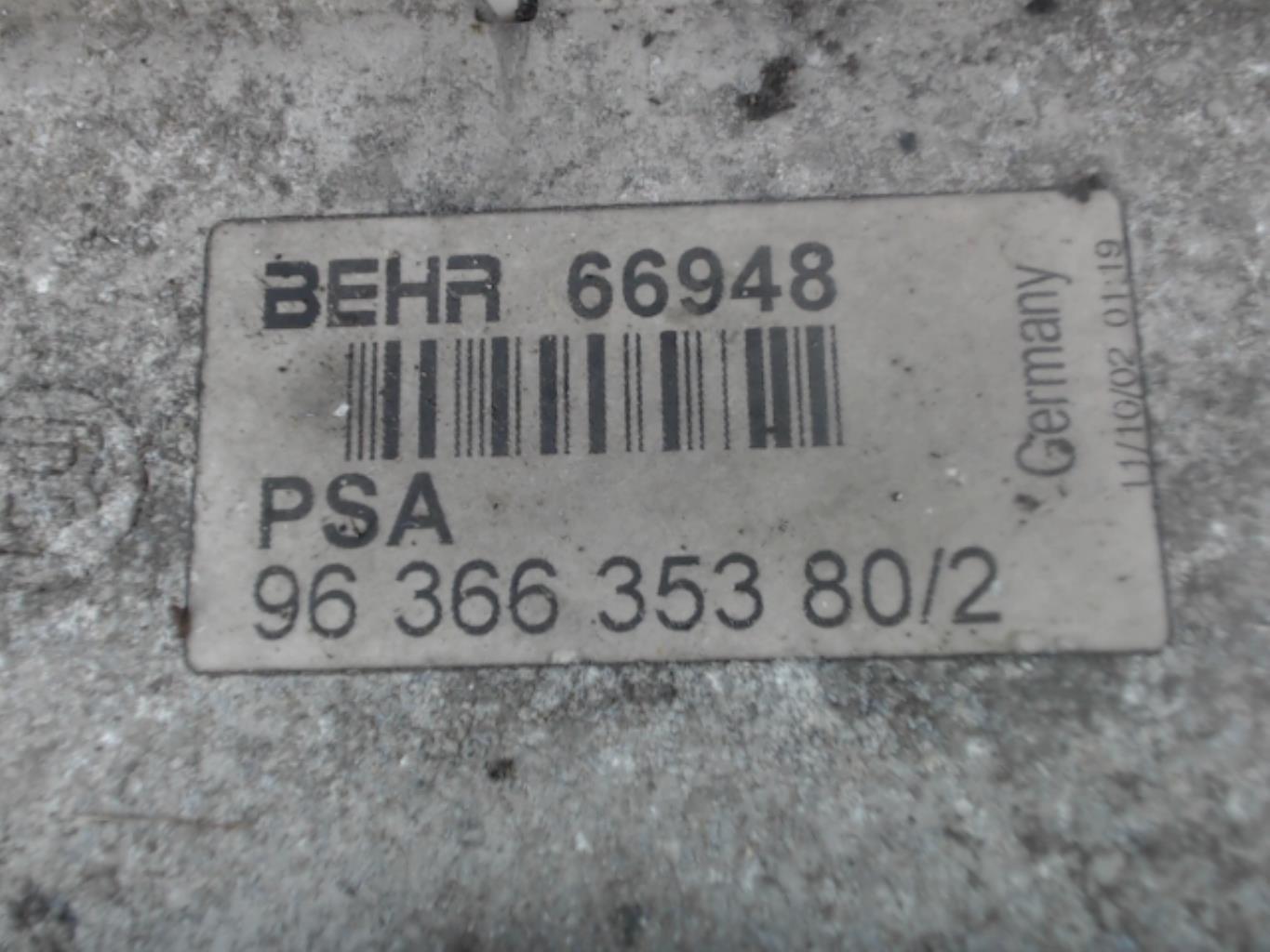 Echangeur air (Intercooler) PEUGEOT 307 PHASE 1 Diesel - 1