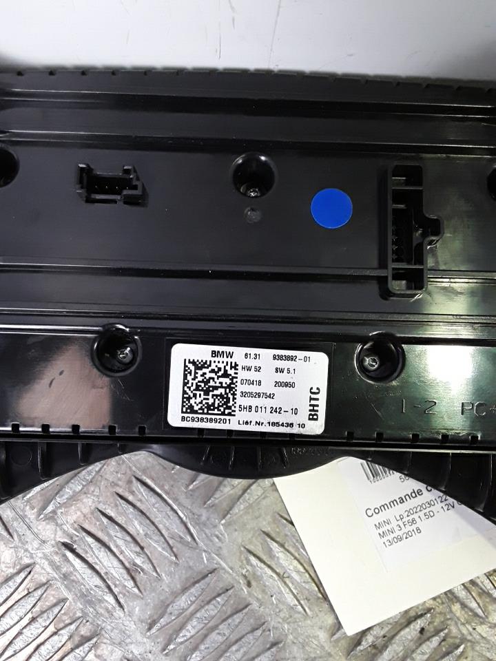 Commande chauffage MINI MINI 3 F56 PHASE 1 Diesel - 1