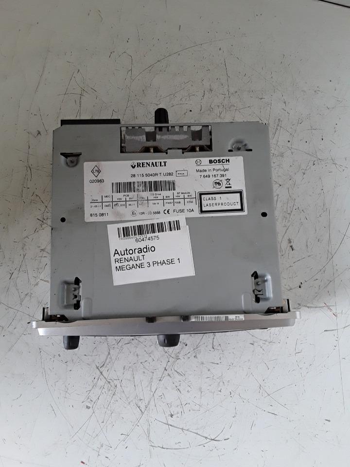 Autoradio RENAULT MEGANE 3 PHASE 1  - 1