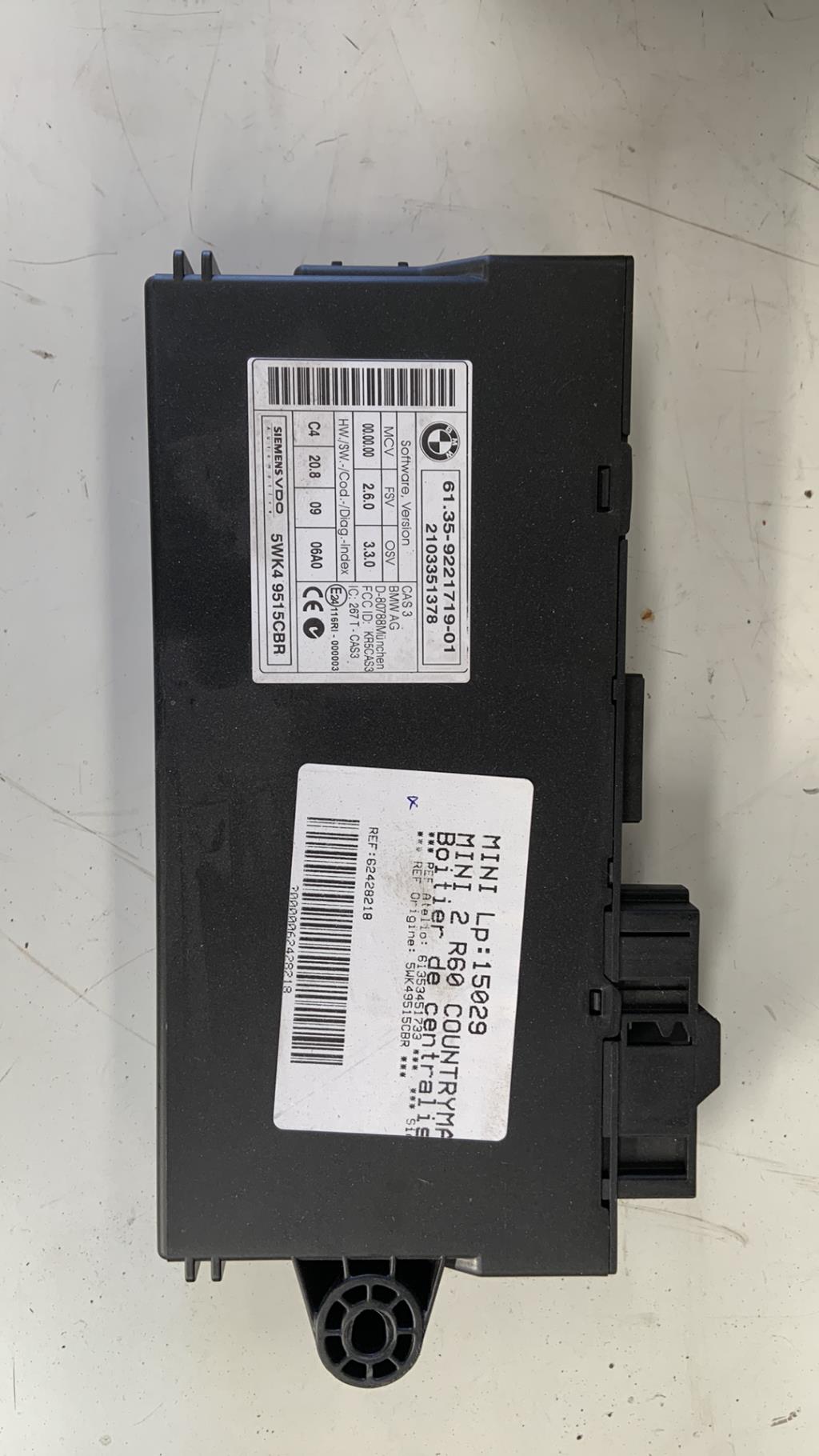 Boitier de centralisation MINI MINI 2 R60 COUNTRYMAN BREAK Diesel - 1