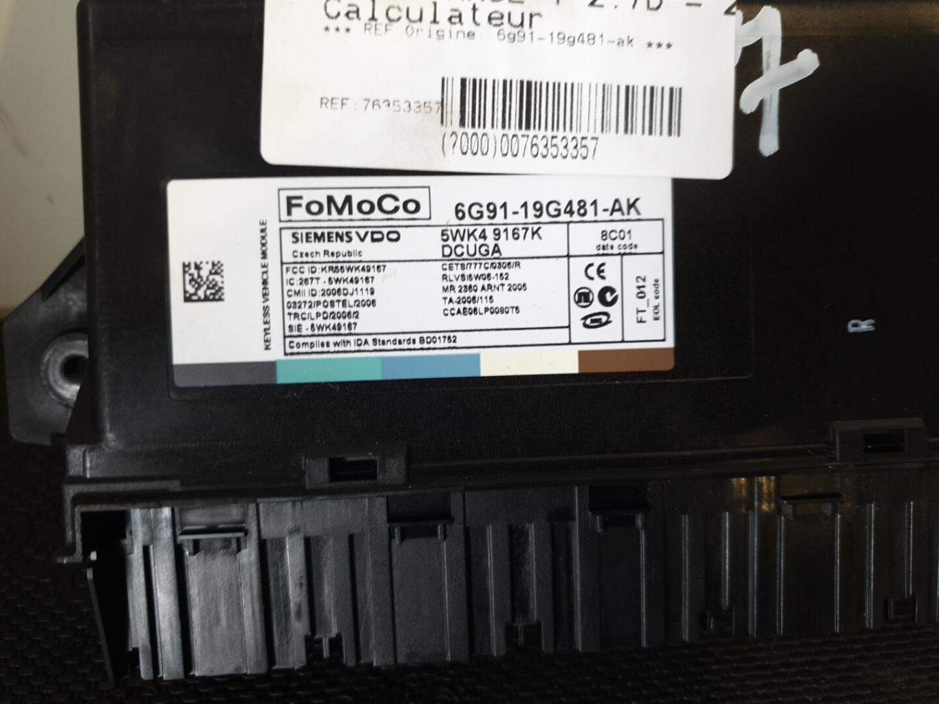 Calculateur JAGUAR XF 1 PHASE 1 Diesel - 1