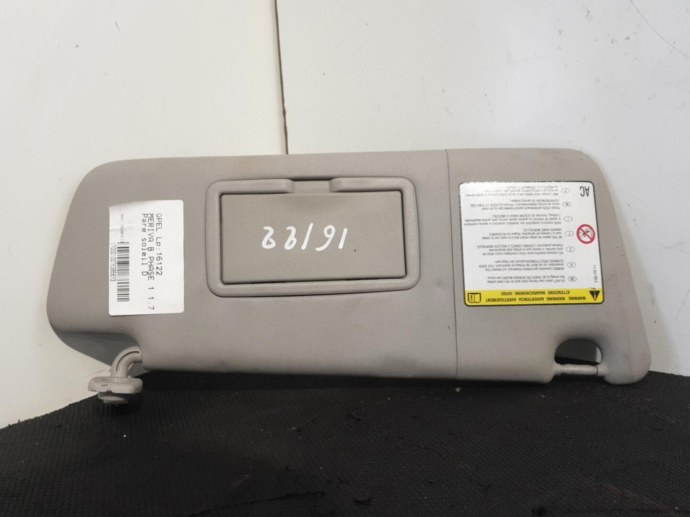 Pare soleil droit OPEL MERIVA B PHASE 1 Diesel - 1