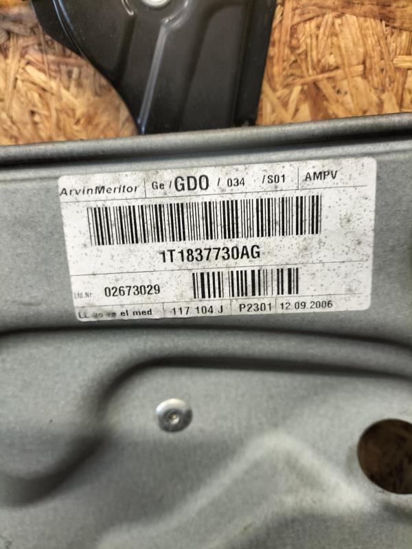 Alzacristalli elettrico anteriore destro VOLKSWAGEN TOURAN 1 PHASE 1 Diésel - 1