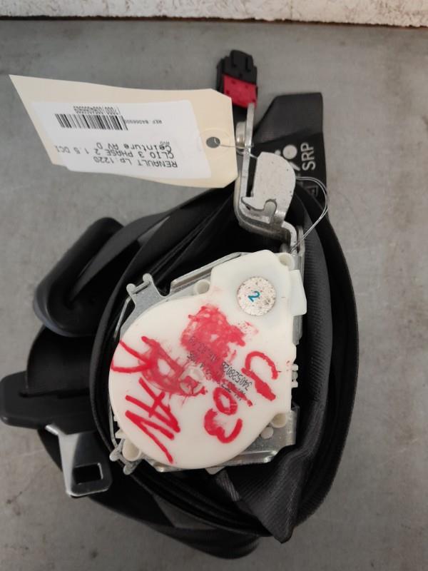 Cintura di sicurezza anteriore destra RENAULT CLIO 3 PHASE 2 Diésel - 1