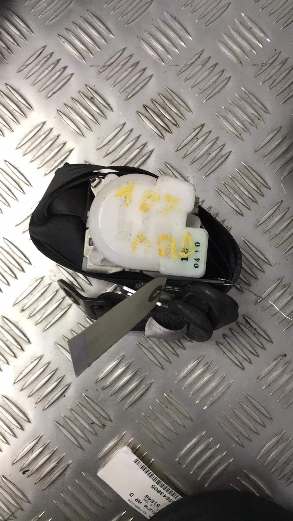 Cintura di sicurezza posteriore destra PEUGEOT 107 PHASE 2 Gasolina - 1