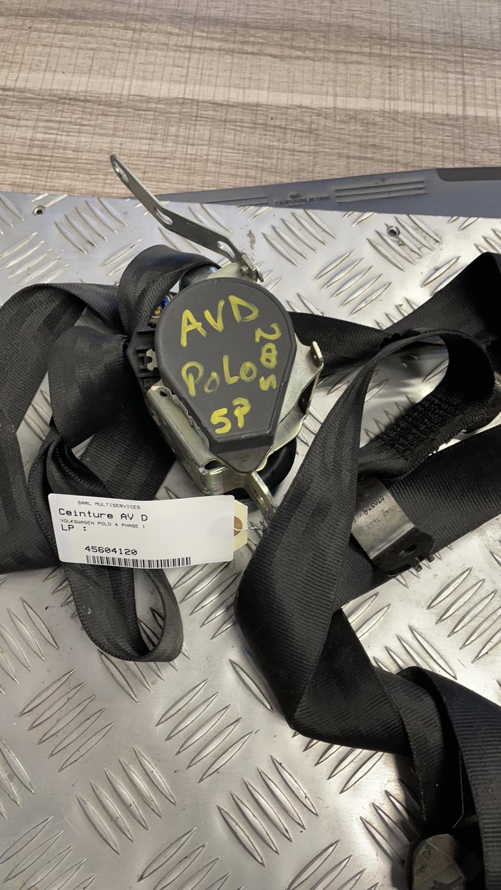Cintura di sicurezza anteriore destra VOLKSWAGEN POLO 4 PHASE 1  - 1