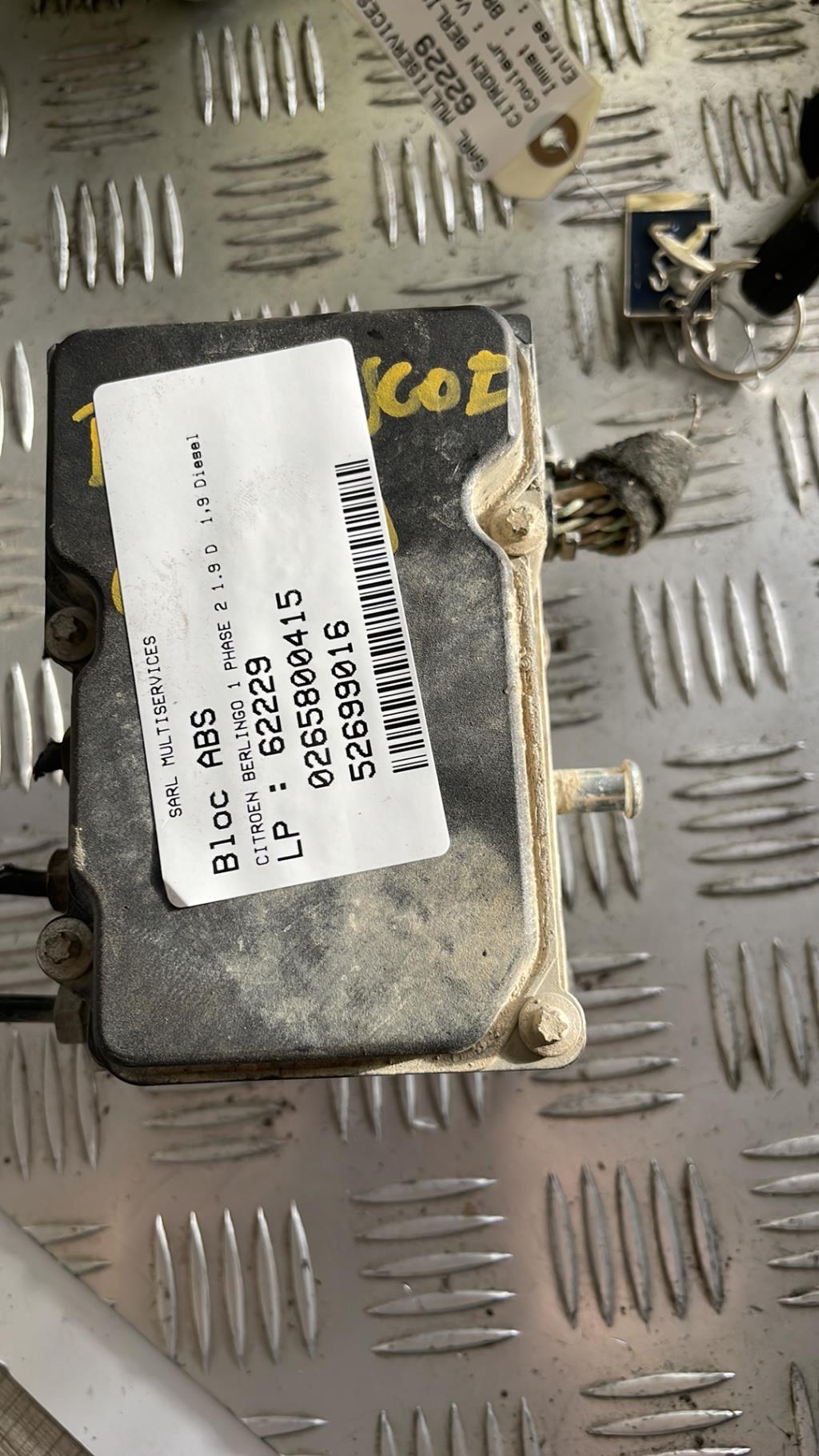 Blocco ABS (antibloccaggio freni) CITROEN BERLINGO 1 PHASE 2 Diésel - 1