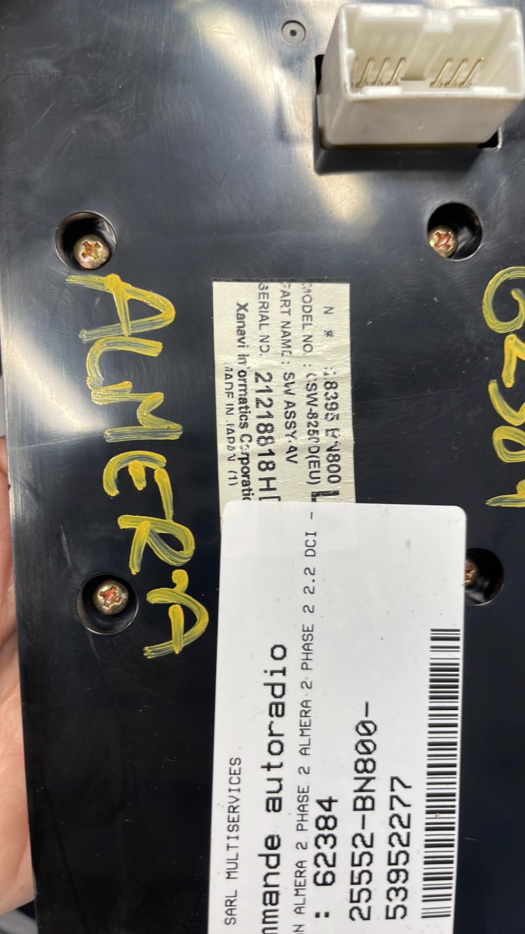 Commande autoradio NISSAN ALMERA 2 PHASE 2 Diesel - 1