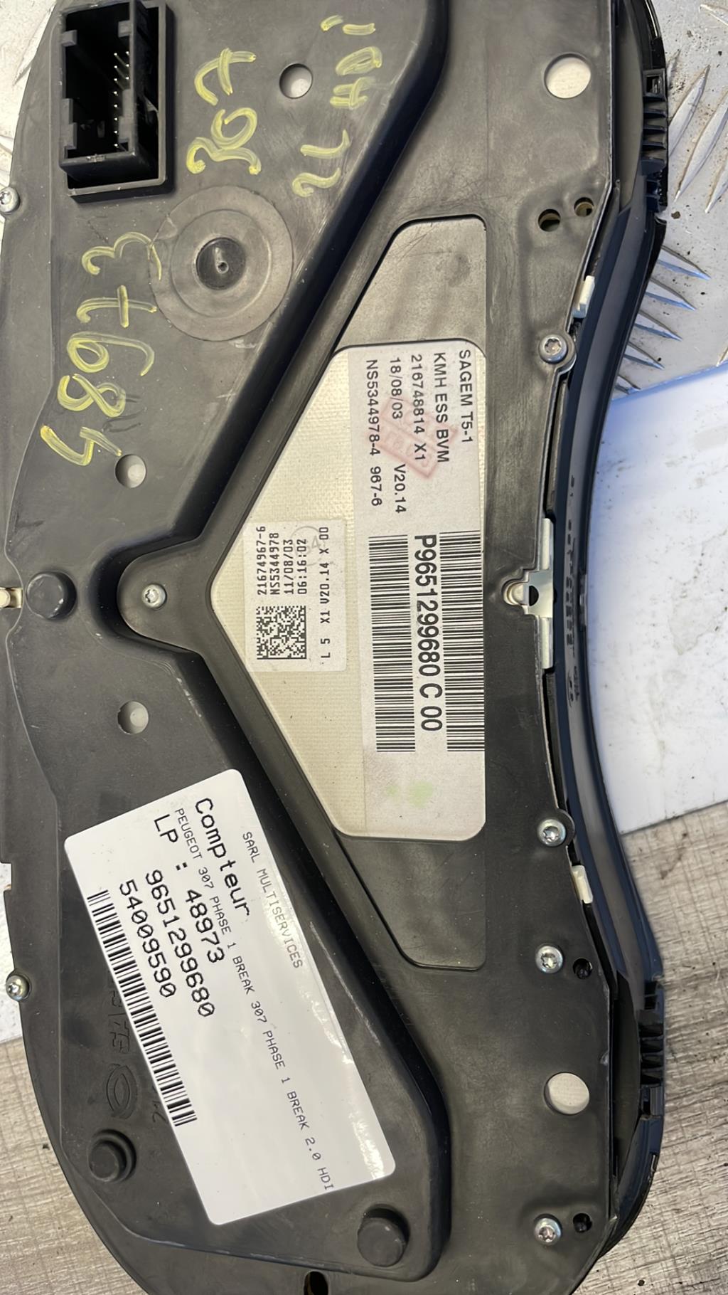 Compteur PEUGEOT 307 PHASE 1 BREAK Diesel - 1