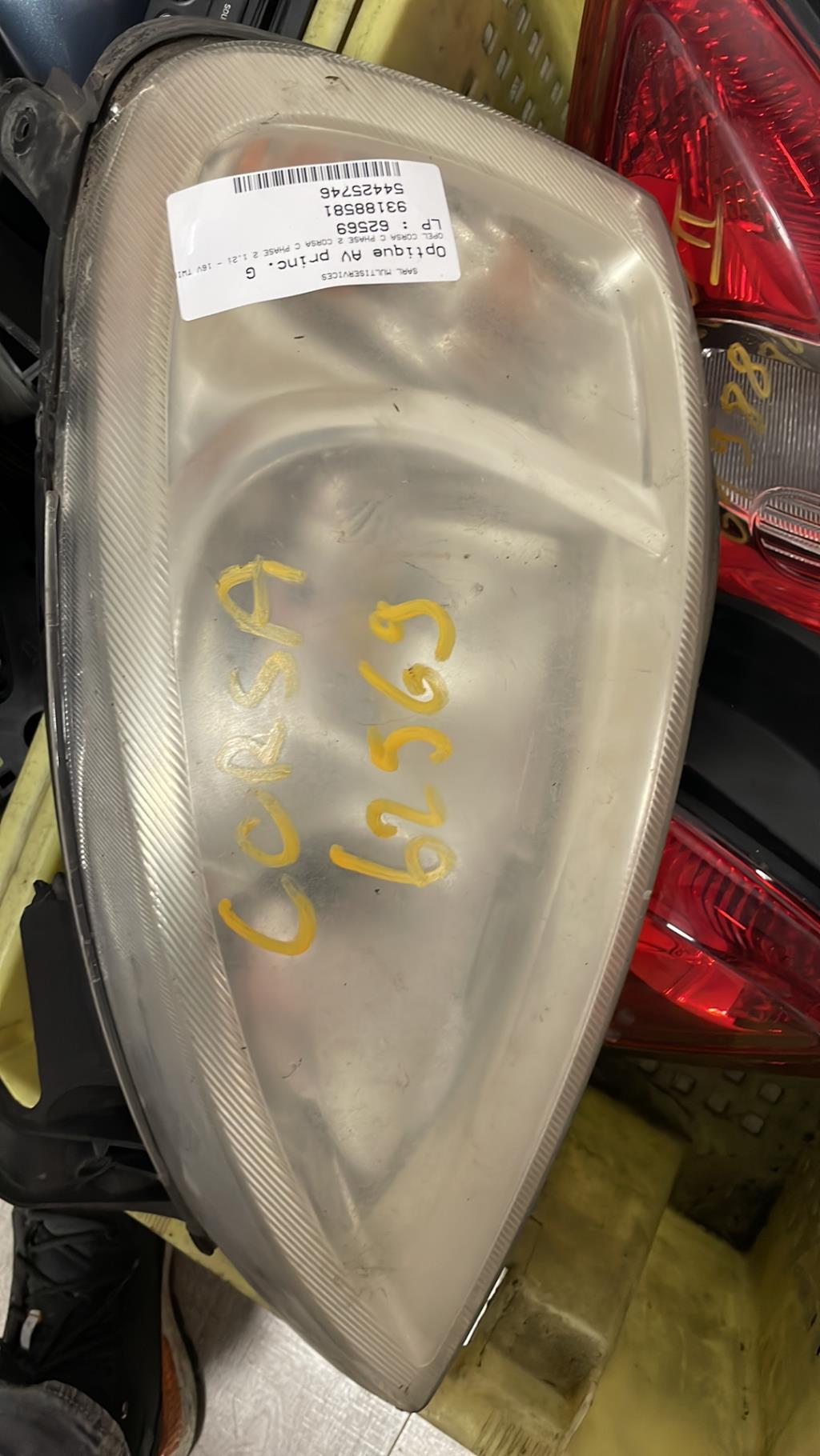 Gruppo ottico anteriore principale sinistro (luci)(faro) OPEL CORSA C PHASE 2 Gasolina - 1