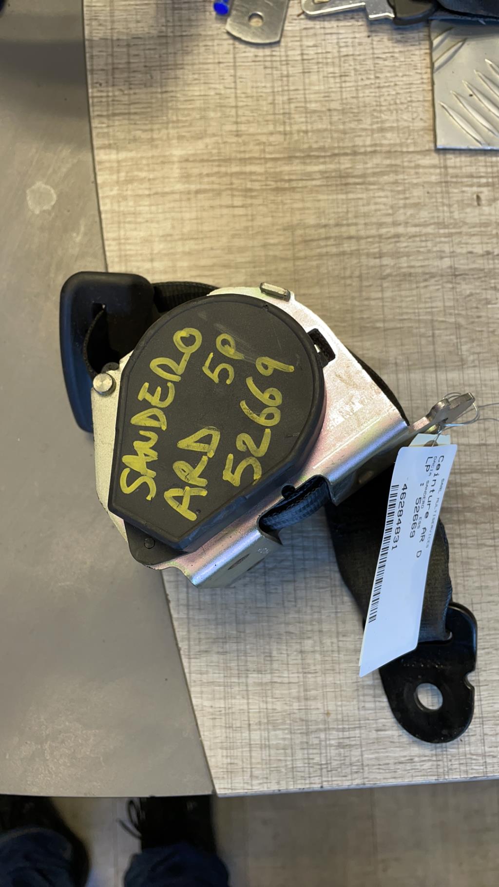 Cintura di sicurezza posteriore destra DACIA SANDERO 1 Gasolina - 1