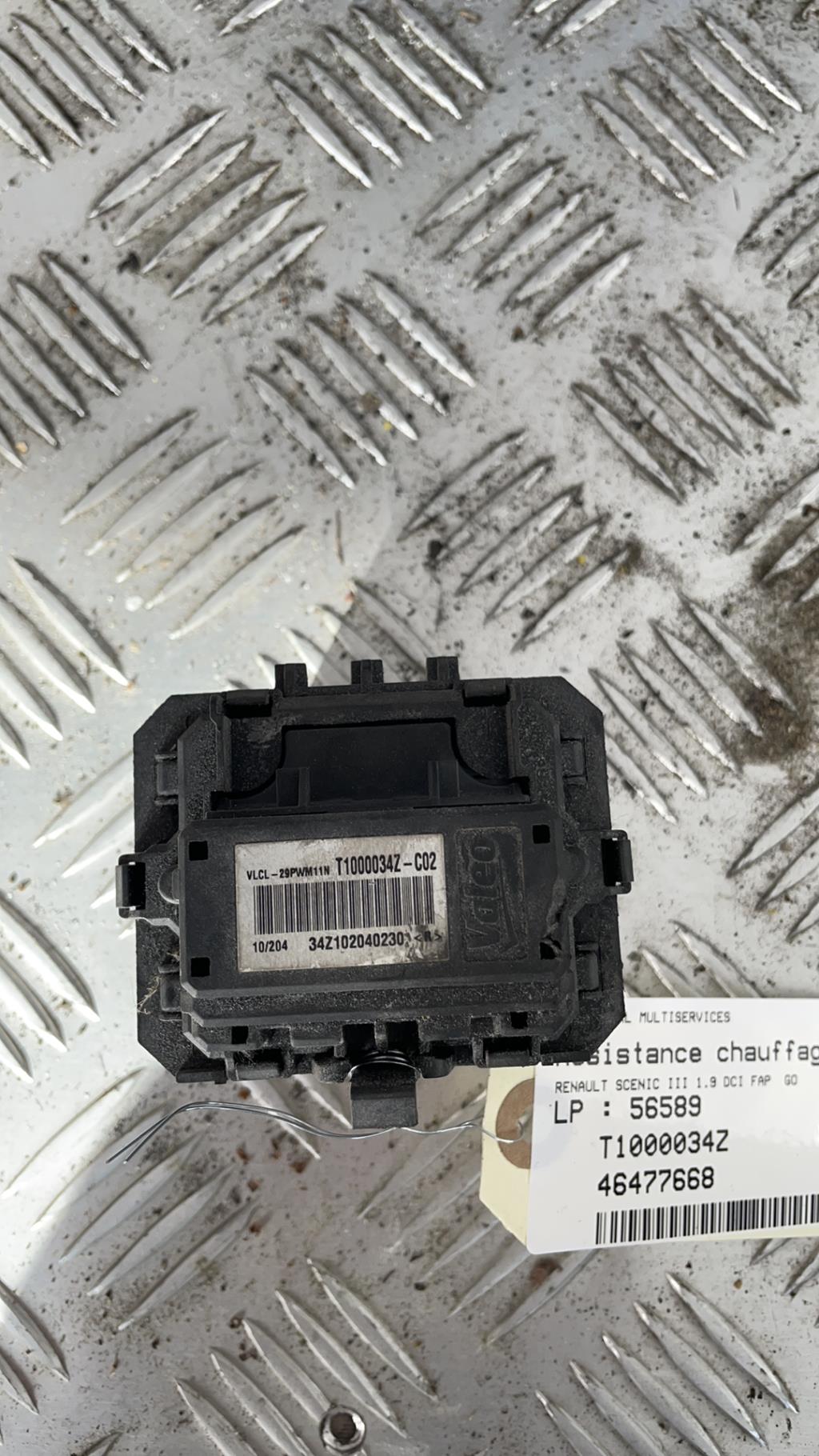 Resistance chauffage RENAULT MEGANE 3 PHASE 1 Diesel - 1