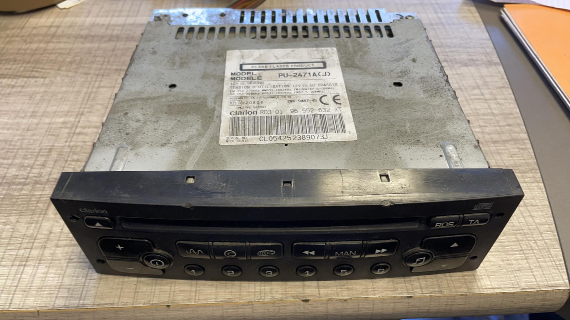 Autoradio originale CITROEN BERLINGO 1 PHASE 2 Diésel - 1