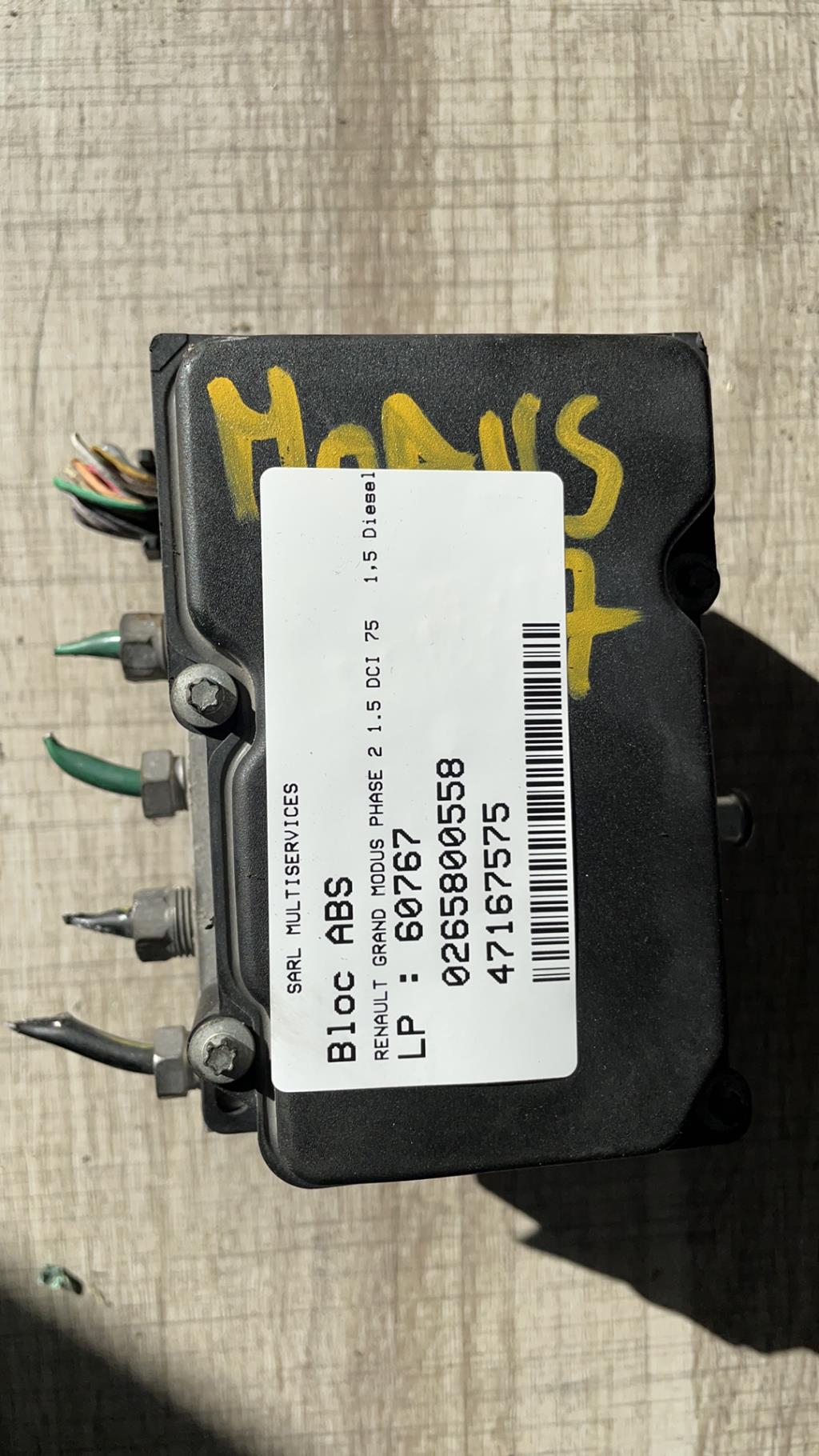 Blocco ABS (antibloccaggio freni) RENAULT GRAND MODUS PHASE 2 Diésel - 1