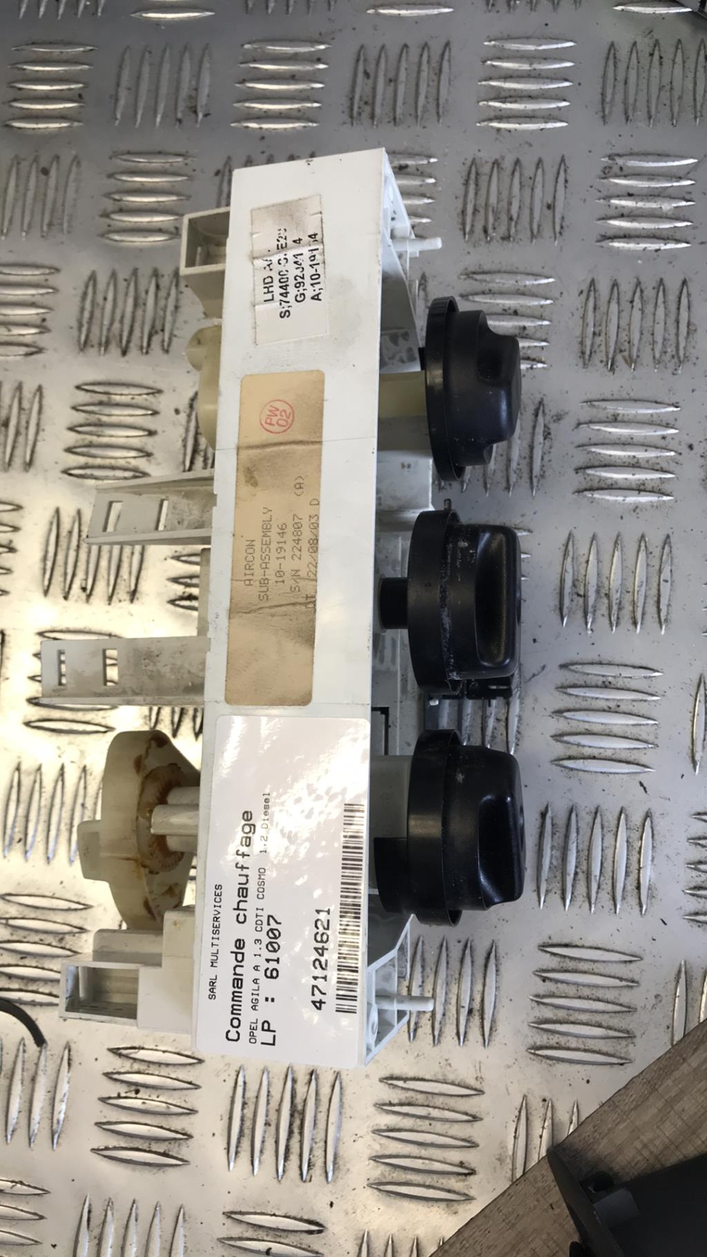 Commande chauffage OPEL AGILA A Diesel - 1